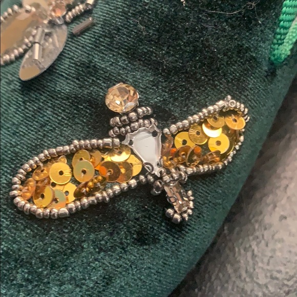 NWT Vintage Havana Sue Hunter Green Velvet flats - Picture 9 of 16